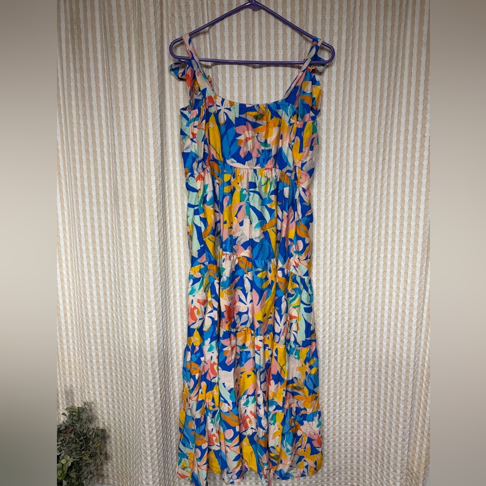 Floral Multicolor Maxi Dress - Picture 3 of 4